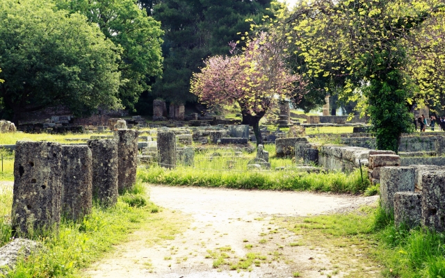Ancient Olympia, the most celebrated sanctuary of Classical Greece. Also the famous as the birthplace of the Olympic Games.