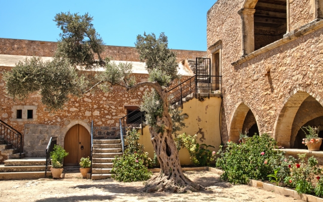 Arkadi Monastery (Moni Arkadiou). Crete. Greece