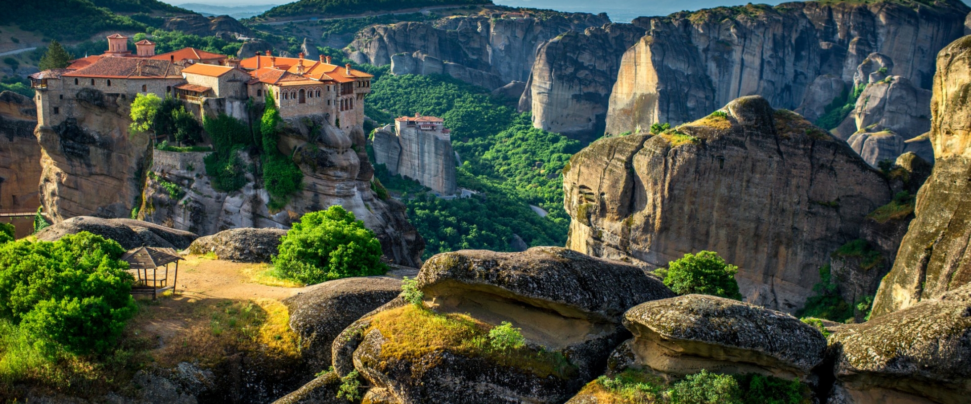 Monastery at the rocks of Meteora