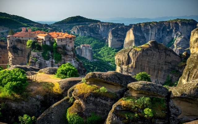 Monastery at the rocks of Meteora